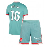 Camiseta Atletico Madrid Nahuel Molina #16 Segunda Equipación Replica 2024-25 para niños mangas cortas (+ Pantalones cortos)